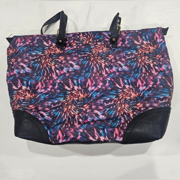 Rare Juicy Couture Tote Bag Tie Dye Colorful Weekend Travel Bag - Picture 4 of 12